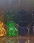 Colored Glass coffee cup