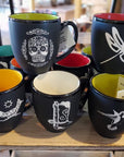 Matte Black/ Color Interior Bistro Mug