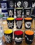 Color Interior shot glass