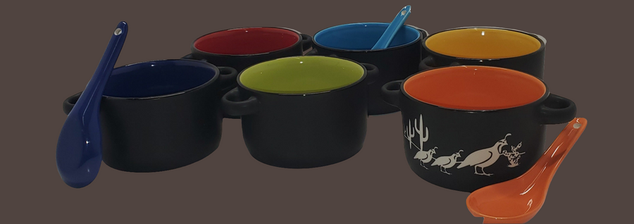 Matte Black/ Color Interior Salsa Bowl